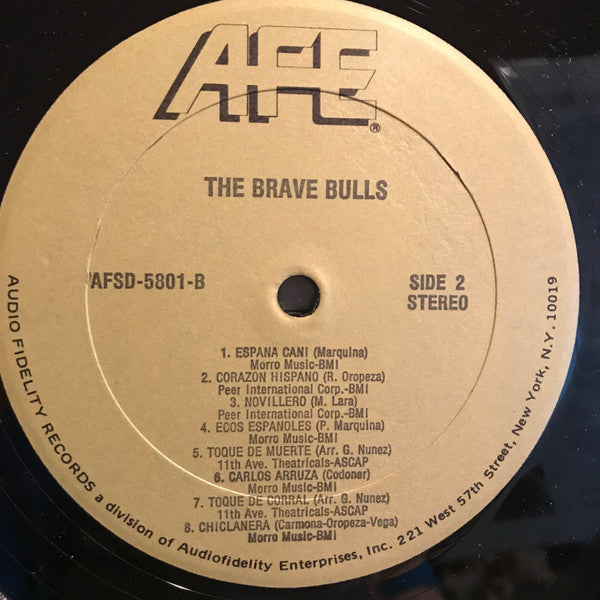 Banda Taurina : The Brave Bulls! Music Of The Bull Fight Ring (LP, Album, RE)