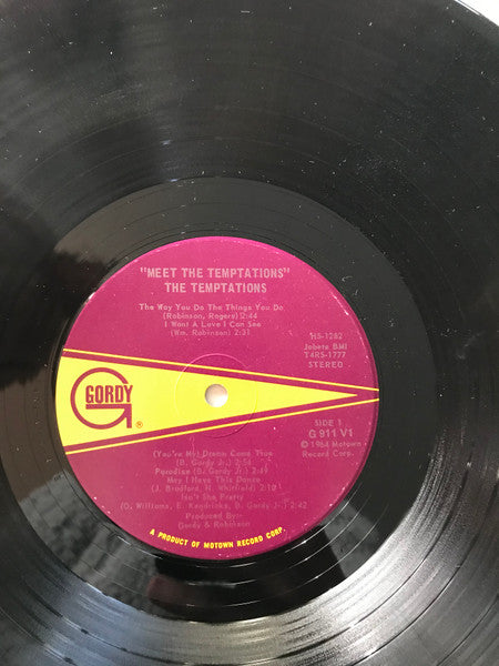 The Temptations : Meet The Temptations (LP, Album, RP, Ind)
