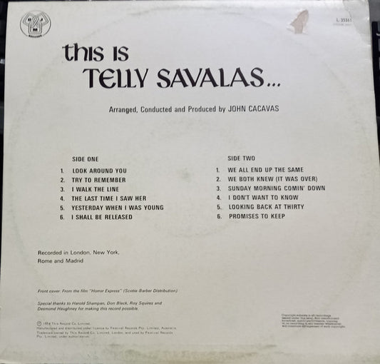 Telly Savalas : This Is Telly Savalas... (LP, Album)