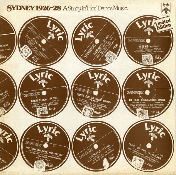 Various : Sydney 1926-28 - A Study In 'Hot' Dance Music (LP, Comp)
