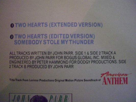 John Parr : Two Hearts (12", Single)