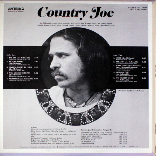 Country Joe McDonald : Country Joe (LP, Album)