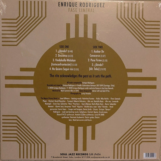 Enrique Rodríguez (5) & The Negra Chiway Band : Fase Liminal (LP, Ltd)