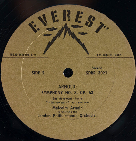 Malcolm Arnold Conducts London Philharmonic Orchestra : Four Scottish Dances, Op. 59 And Symphony No. 3, Op. 63 (LP, Album, RP, Gol)