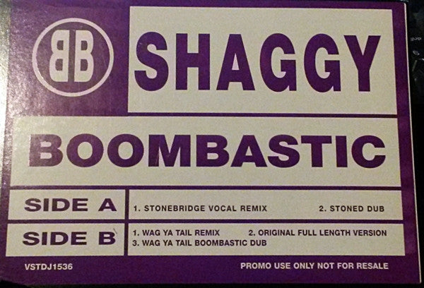 Shaggy : Boombastic (12", Promo)