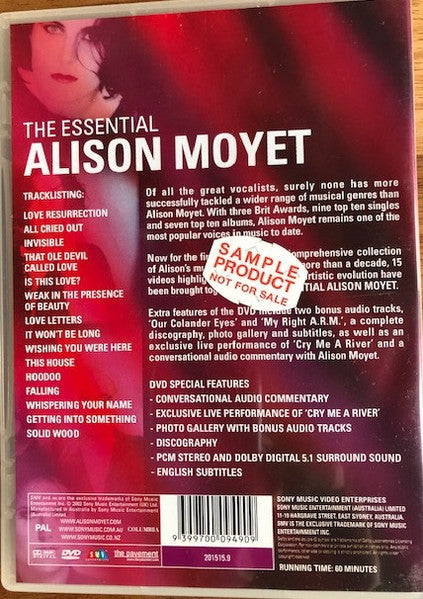 Alison Moyet : The Essential Alison Moyet (DVD-V, PAL)