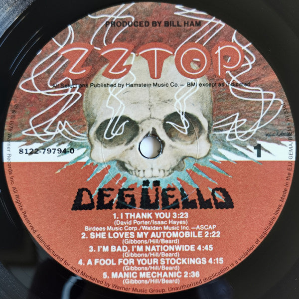 ZZ Top : Degüello (LP, Album, RE, RM, Sli)