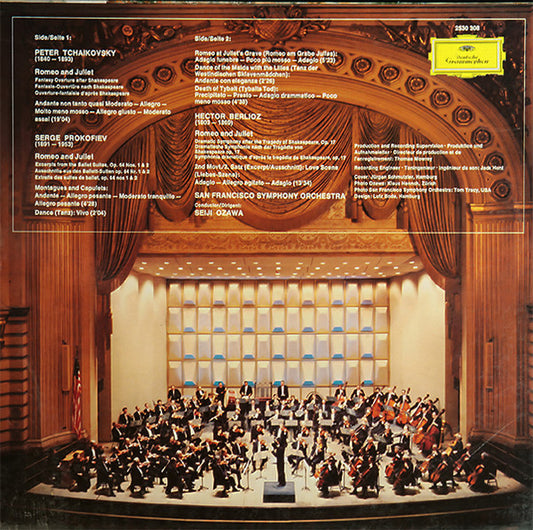 Hector Berlioz • Pyotr Ilyich Tchaikovsky • Sergei Prokofiev - San Francisco Symphony • Seiji Ozawa : Romeo And Juliet (LP, Gat)