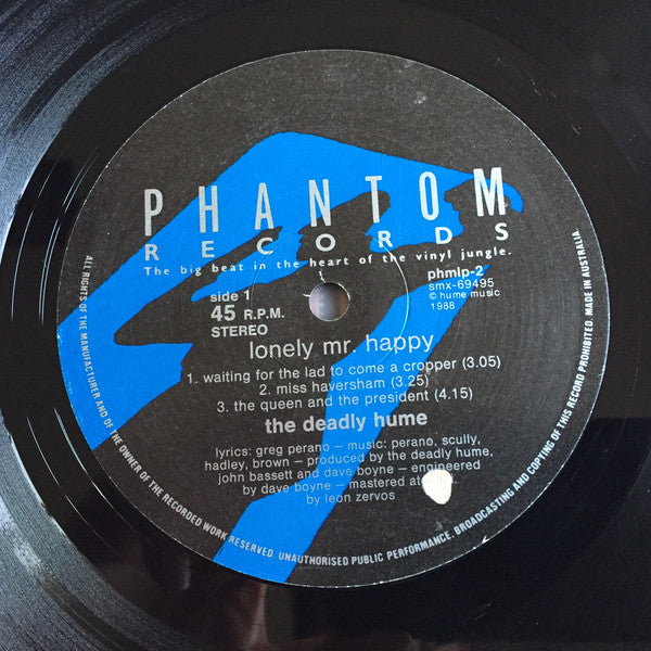 The Deadly Hume : Lonely Mr. Happy (12", EP)