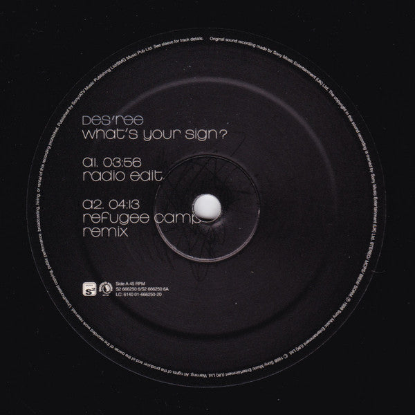 Des'ree : What's Your Sign? (12")
