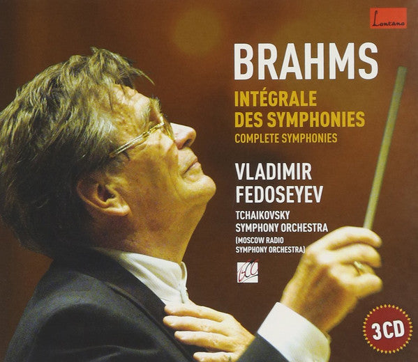 Johannes Brahms, Vladimir Fedoseyev, Tchaikovsky Symphony Orchestra : Intégrale Des Symphonies (3xCD, Album + Box)