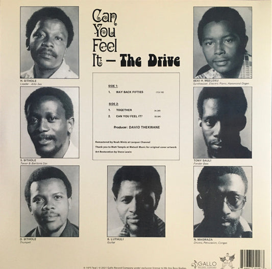 The Drive (2) : Can You Feel It (LP, Album, Ltd, RE, RM)