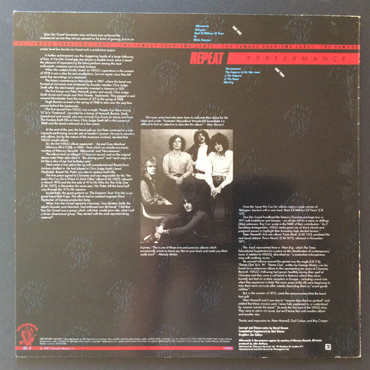 Van Der Graaf Generator : Repeat Performance (LP, Comp)