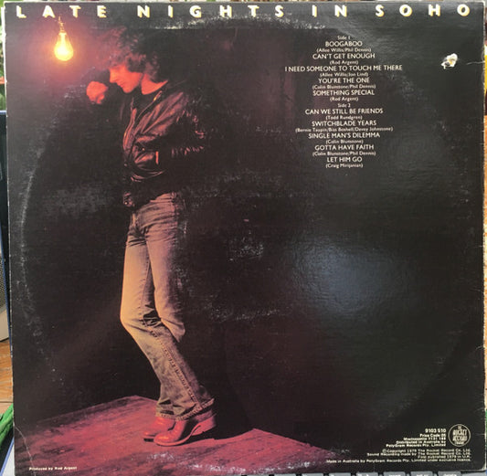Colin Blunstone : Late Nights In Soho (LP, Album)