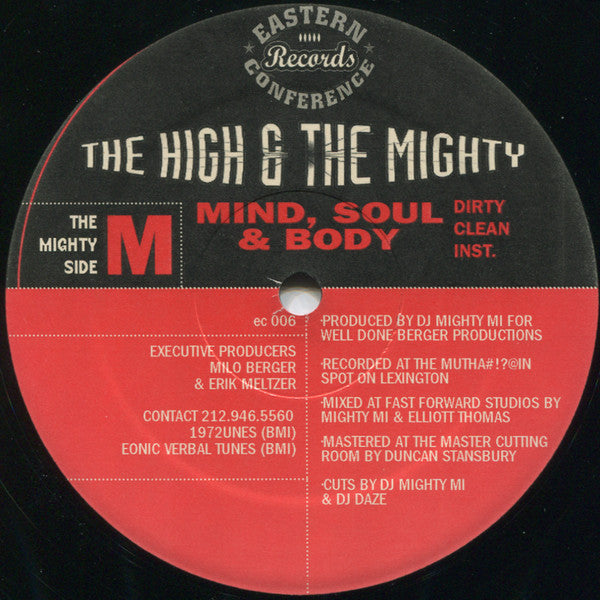 The High & Mighty Featuring Mos Def, EL-P & Mike Zoot : B-Boy Document / Mind, Soul & Body (12")