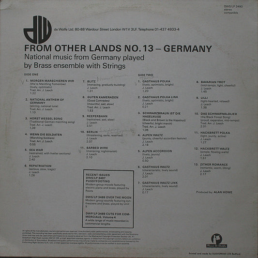 John Leach : From Other Lands No.13 - Germany (LP)