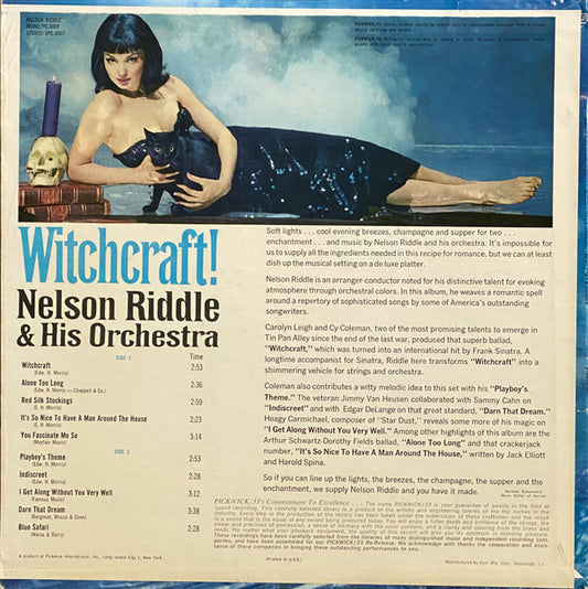 Nelson Riddle & His Orchestra* : Witchcraft! (LP, Album, Comp, Mono, RE)
