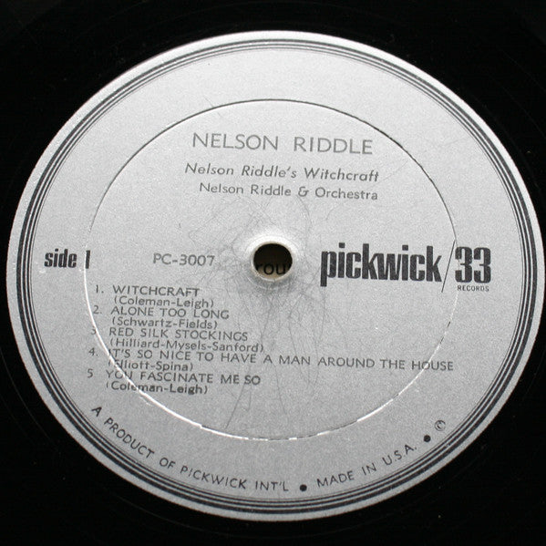 Nelson Riddle & His Orchestra* : Witchcraft! (LP, Album, Comp, Mono, RE)