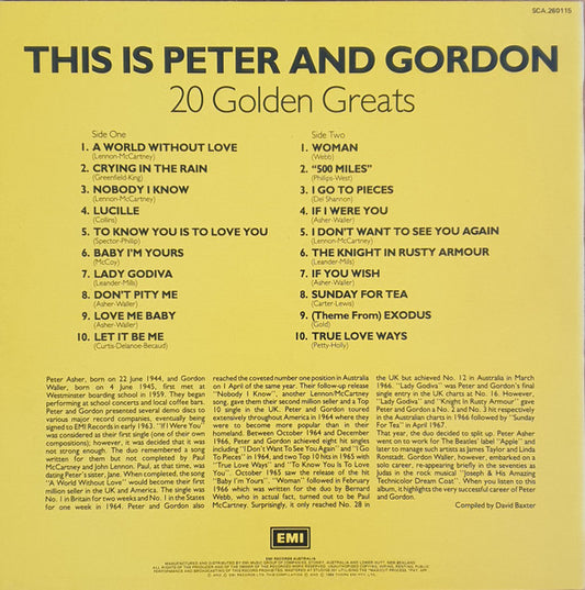 Peter & Gordon : This Is Peter And Gordon (LP, Comp)