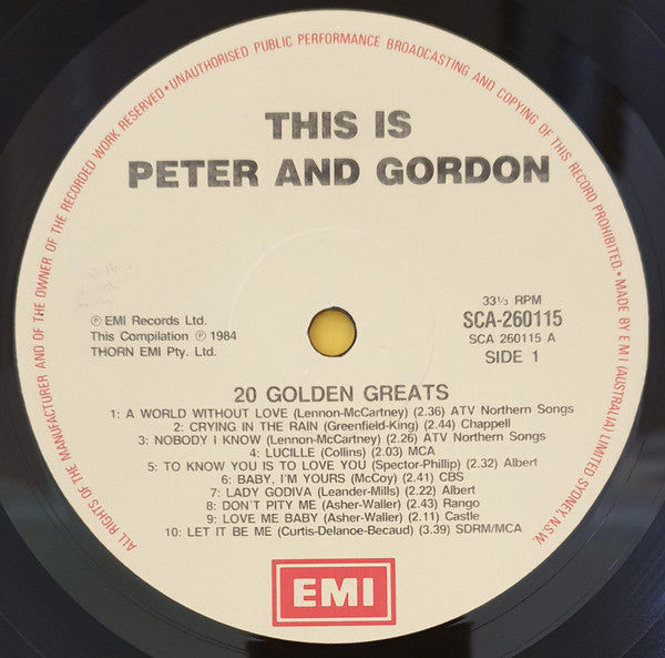 Peter & Gordon : This Is Peter And Gordon (LP, Comp)