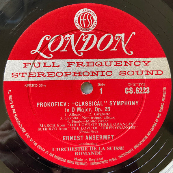 Ernest Ansermet, L'Orchestre De La Suisse Romande : Ernest Ansermet, L'Orchestre de la Suisse Romande (LP)