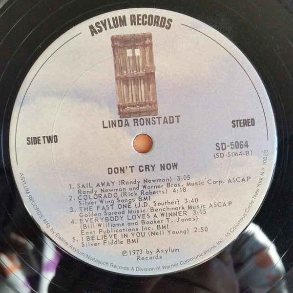 Linda Ronstadt : Don't Cry Now (LP, Album)