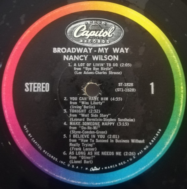 Nancy Wilson : Broadway - My Way (LP, Album)