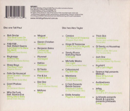 Tall Paul & Alex Taylor : Clubber's Guide To... 2003 (2xCD, Comp, Mixed)