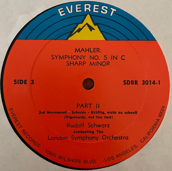 Gustav Mahler, Rudolf Schwarz, London Symphony Orchestra : Symphony No. 5 In C Sharp Minor (2xLP, RE, Box)