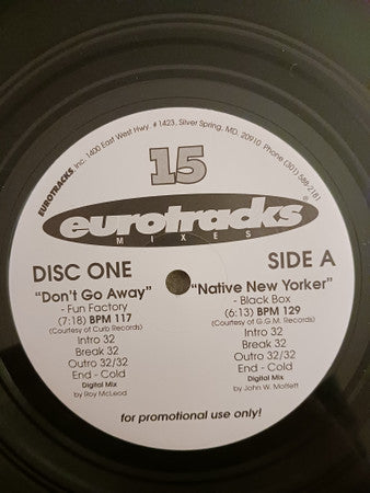 Various : Eurotracks Mixes Issue Fifteen (15) (2x12", Promo)