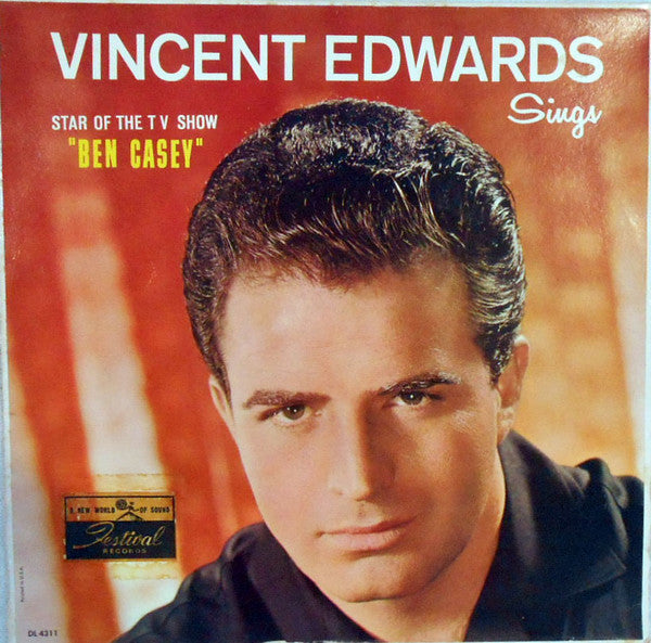 Vince Edwards (2) : Vincent Edwards Sings (LP, Album, Mono)