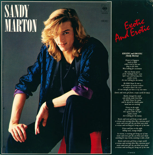 Sandy Marton : Exotic And Erotic (12", Maxi)