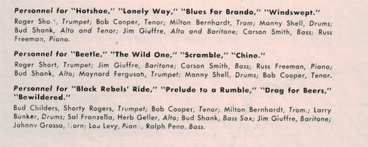 Leith Stevens' All Stars : Jazz Themes From The Wild One (LP, Album, Mono, RE)