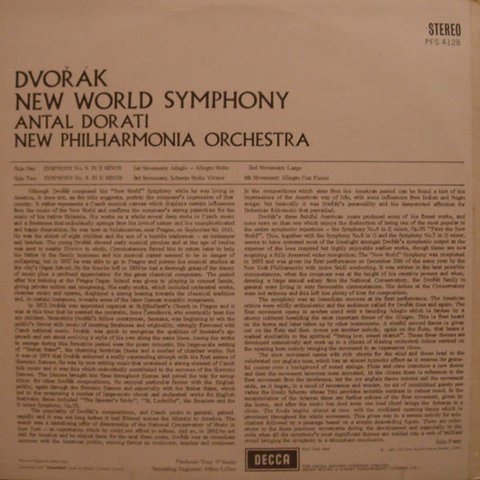 Antonín Dvořák / Antal Dorati, New Philharmonia Orchestra : Symphony No.9 (From The New World) (LP, Album)