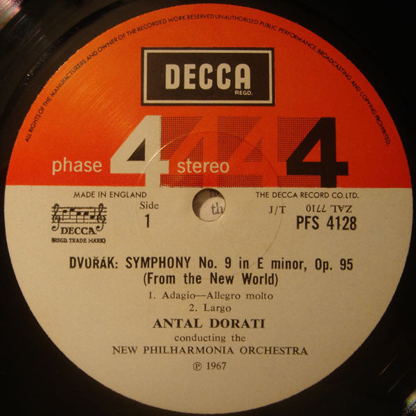 Antonín Dvořák / Antal Dorati, New Philharmonia Orchestra : Symphony No.9 (From The New World) (LP, Album)