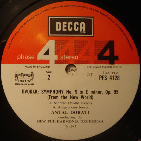 Antonín Dvořák / Antal Dorati, New Philharmonia Orchestra : Symphony No.9 (From The New World) (LP, Album)