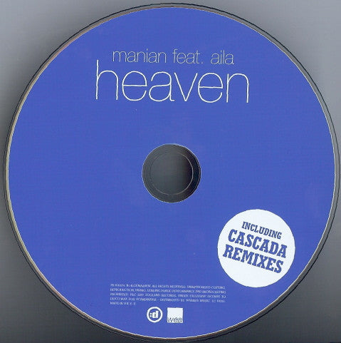 DJ Manian Ft. Aila : Heaven (CD, Maxi, Promo, Car)