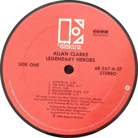 Allan Clarke : Legendary Heroes (LP, Album)