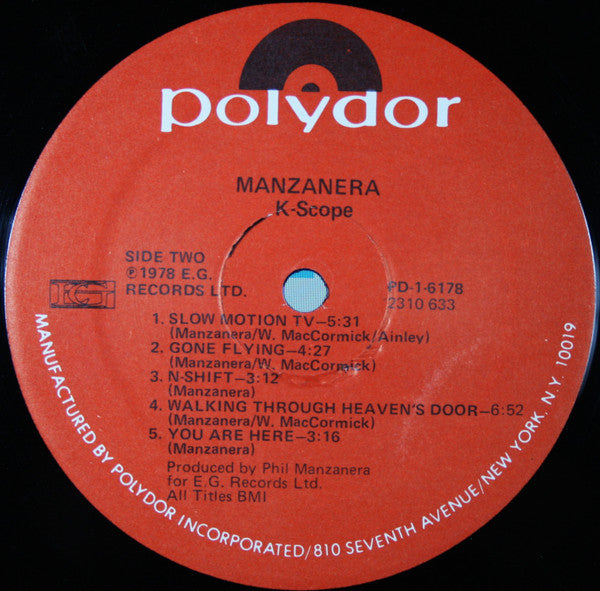 Phil Manzanera : K-Scope (LP, Album)
