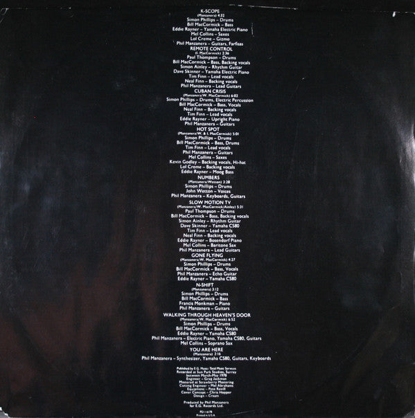 Phil Manzanera : K-Scope (LP, Album)