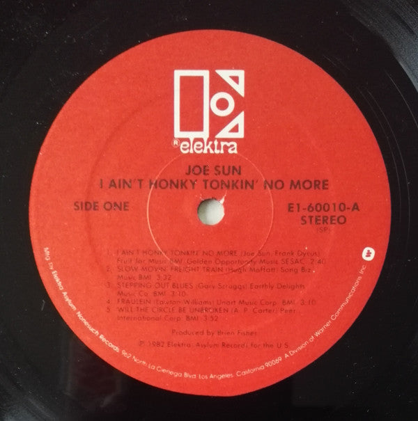 Joe Sun : I Ain't Honky Tonkin' No More (LP, Album)