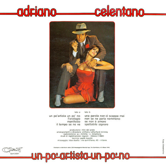 Adriano Celentano : Un Po' Artista Un Po' No (LP, Album)