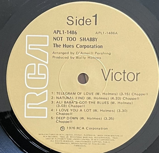 The Hues Corporation : Not Too Shabby (LP, Album)