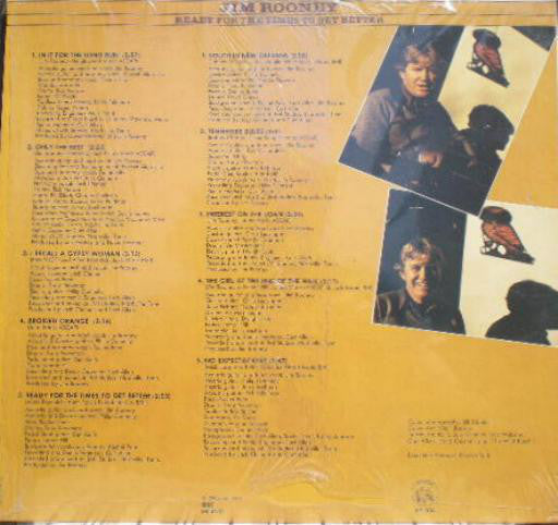 Jim Rooney : Ready For The Times To Get Better (LP, Album)