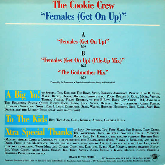 The Cookie Crew : Females (Get On Up) (12")