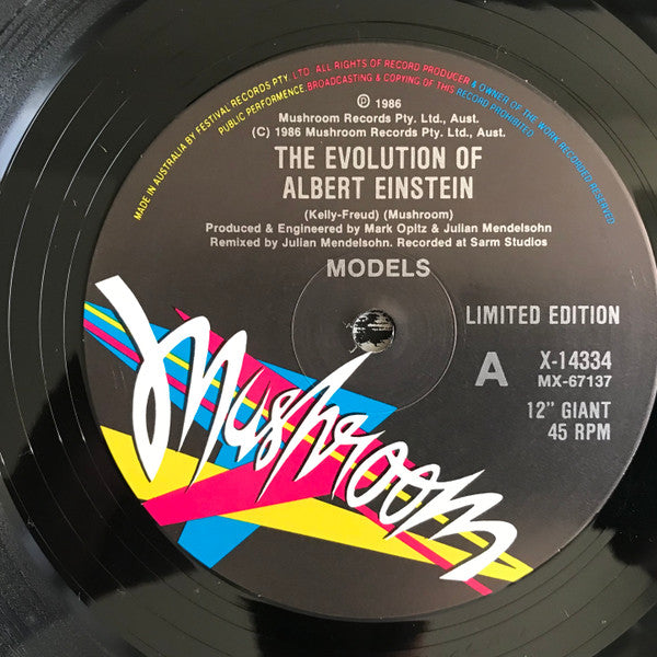 Models (2) : The Evolution Of Albert Einstein (Extended Remix) (12", Single, Ltd)