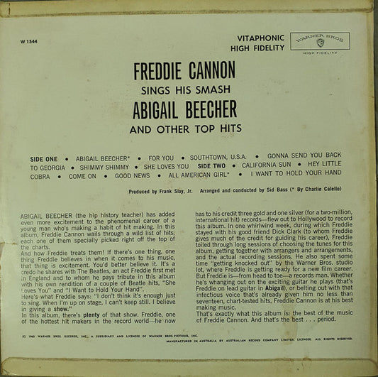 Freddy Cannon : Freddie Cannon (LP, Album, Mono)