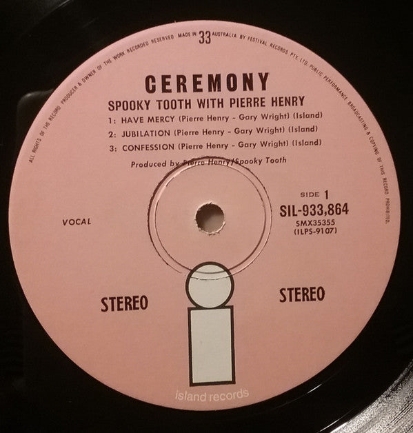 Spooky Tooth / Pierre Henry : Ceremony (LP, Album)