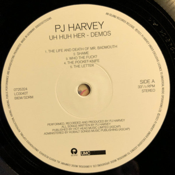 PJ Harvey : Uh Huh Her – Demos (LP, Album)