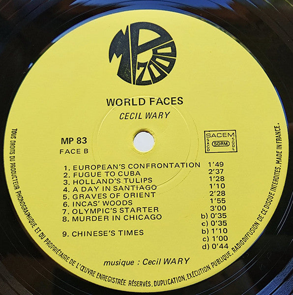 Cecil Wary : World Faces (LP)